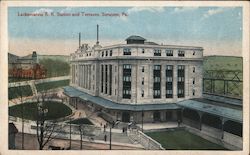 Lackawanna Railroad Station and Terraces Scranton, PA Postcard Postcard Postcard