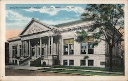 Emeline Fairbanks Memorial Library Terre Haute, IN Postcard Postcard Postcard