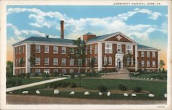 Community Hospital Kane, PA Postcard Postcard Postcard