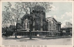 Trinity Evangelical Lutheran Church Oak Park, IL Postcard Postcard Postcard