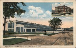 Industrial Works and Office Building Bay City, MI Postcard Postcard Postcard