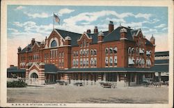 Boston and Maine Railroad Station Postcard