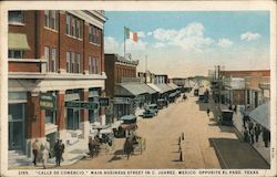 Calle de Comerco, Main Business Street Postcard