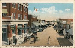 Calle de Comerco, Main Business Street Ciudad Juarez, CH Mexico Postcard Postcard Postcard