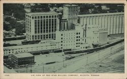 Air View of the Red Star Milling Company Wichita, KS Postcard Postcard Postcard