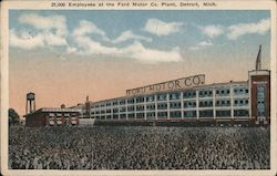 25,000 Ford Motor Company Employees Detroit, MI Postcard Postcard Postcard