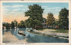 Seneca River at Locust Street Postcard