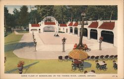 Dance Floor at Wonderland on the Thames River London, ON Canada Ontario Postcard Postcard Postcard