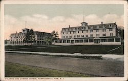 Atlantic and Atwood Hotels Narragansett Pier, RI Postcard Postcard Postcard