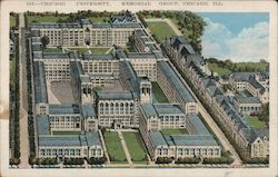 Chicago University Memorial Group Postcard