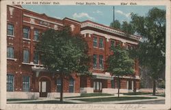 Knights of Pythias and Odd Fellow's Hall, Elks' Club Postcard