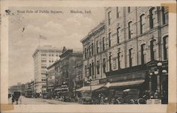 West Side of Public Square Marion, IN Postcard Postcard Postcard