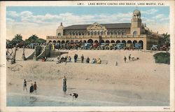 Lake Worth Casino and Beach Postcard