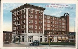 Cleveland Hotel Spartanburg, SC Postcard Postcard Postcard