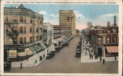 Wilson Avenue East From Broadway Chicago, IL Postcard Postcard Postcard