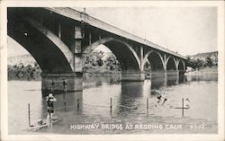 Highway Bridge Redding, CA Postcard Postcard Postcard