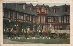 Six-Horse Show Team and Stock Yard Inn Chicago, IL Postcard Postcard Postcard