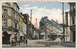 Corner St. John and Fabrique Streets Quebec, Canada Misc. Canada Postcard Postcard Postcard