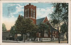 First M. E. CChurch New Philadelphia, OH Postcard Postcard Postcard