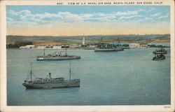 View of U.S. Naval Air Base North Island Postcard