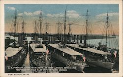 U.S. Torpedo Boats Prepared for War With Mexico Postcard