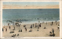 Surf Bathing Newport, RI Postcard Postcard Postcard