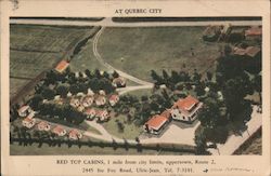 Red Top Cabins Postcard