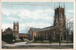 St. Paul's Cathedral and Cronyn Hall London, ON Canada Ontario Postcard Postcard Postcard