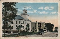 Town hall and University Inn Orono, ME Postcard Postcard Postcard