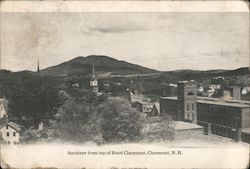 Ascutney from top of Hotel Claremont Postcard