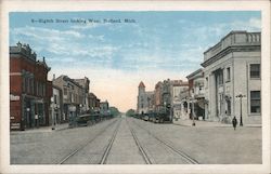 Eighth Street looking West Holland, MI Postcard Postcard Postcard