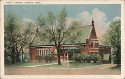 Public Library Postcard