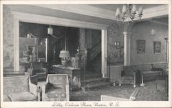 Lobby Cochran House Newton, NJ Postcard Postcard Postcard