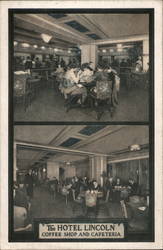 The Hotel Lincoln Coffee Shop and Cafeteria New York City, NY Postcard Postcard Postcard