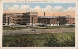 Rear View St. Mary's Hospital Postcard