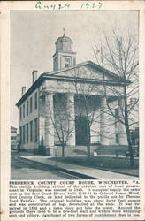 Frederick County Court House Postcard