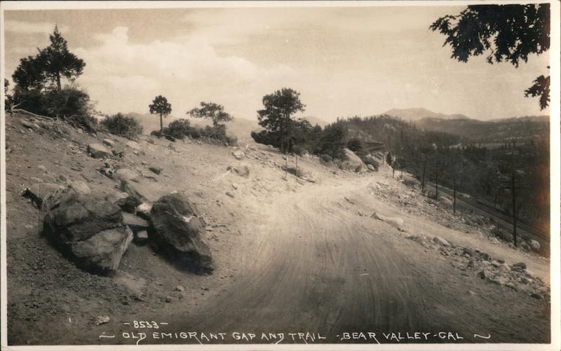 Old Emigrant Gap and Trail Bear Valley California