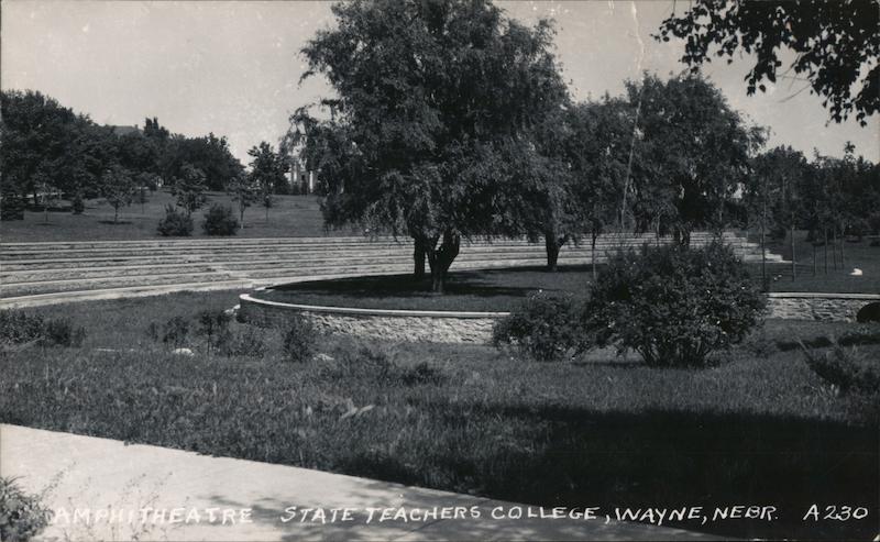 Outdoor Amphitheatre at State Teachers College Wayne Nebraska