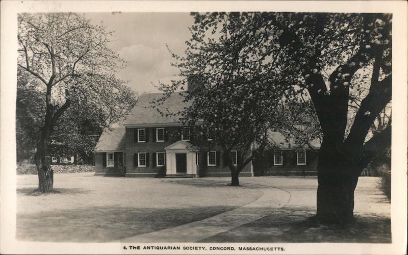 The Antiquarian Society Concord Massachusetts