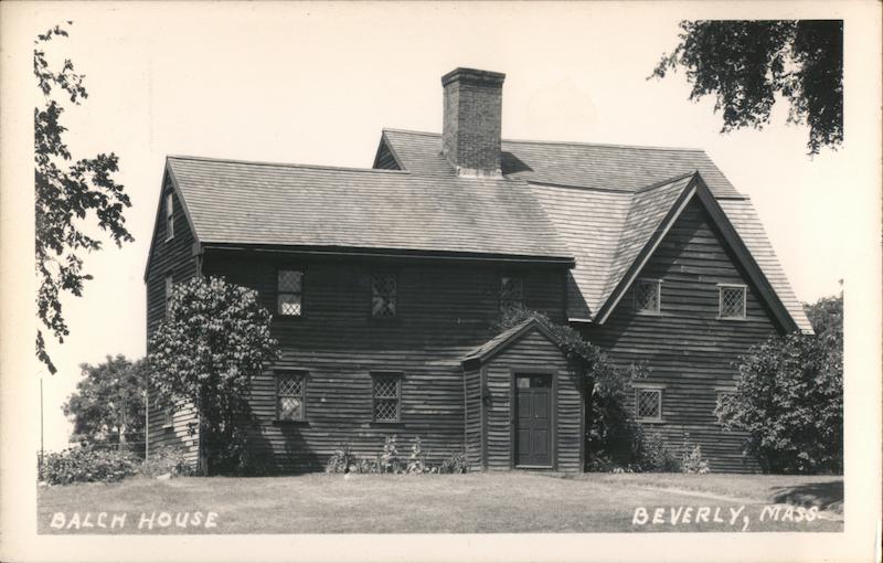 Balch House Beverly, MA Postcard