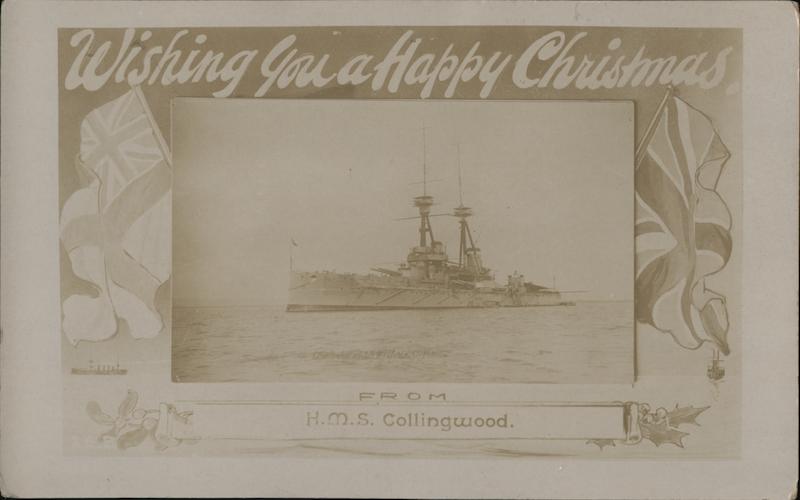 Wishing you a Happy Christmas from H.M.S. Collingwood United Kingdom