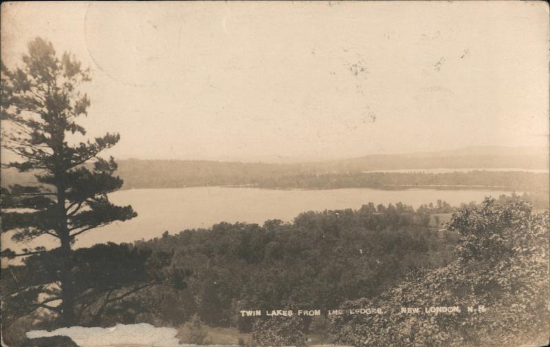 Twin Lakes From the Ledges New London New Hampshire