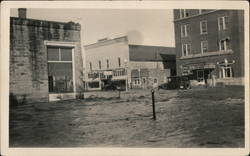 Downtown, Flood of 1928 Winfield, KS Original Photograph Original Photograph Original Photograph
