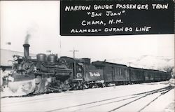 Narrow Gauge Passenger Train "San Juan" Postcard