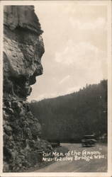 "Old Man of the Canyon" Near Gauley Bridge near Chimney Corner New River, WV Postcard Postcard Postcard