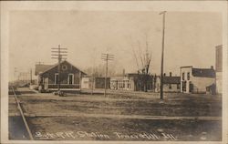 Big 4 Depot Tower Hill, IL Postcard Postcard Postcard