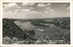 The Mississippi River From Pike's Peak State Park Postcard