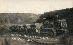 20 Mule Team, Borax to Date Caterpillar Tractor Postcard