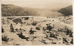 Donner Pass Bridge over Donner Lake Postcard