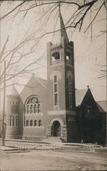 Baptist Church Paris, IL Lathum Photo Postcard Postcard Postcard